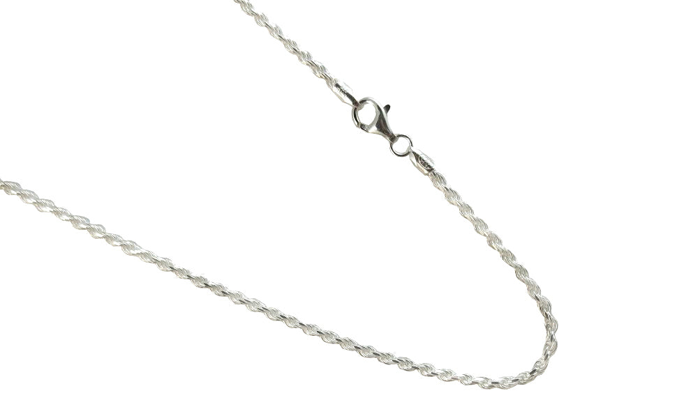 Rope 2.5mm Sterling Silver Chain