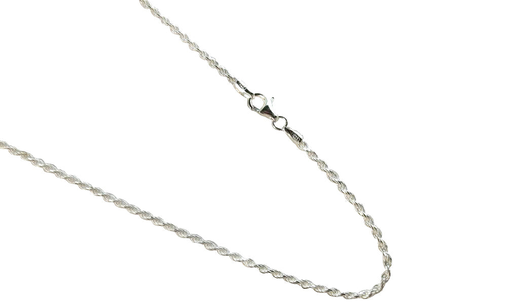 Rope 2mm Sterling Silver Chain