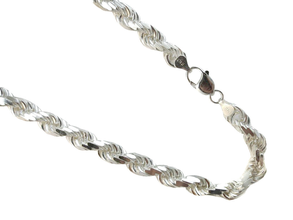Rope 8.5mm Sterling Silver Chain