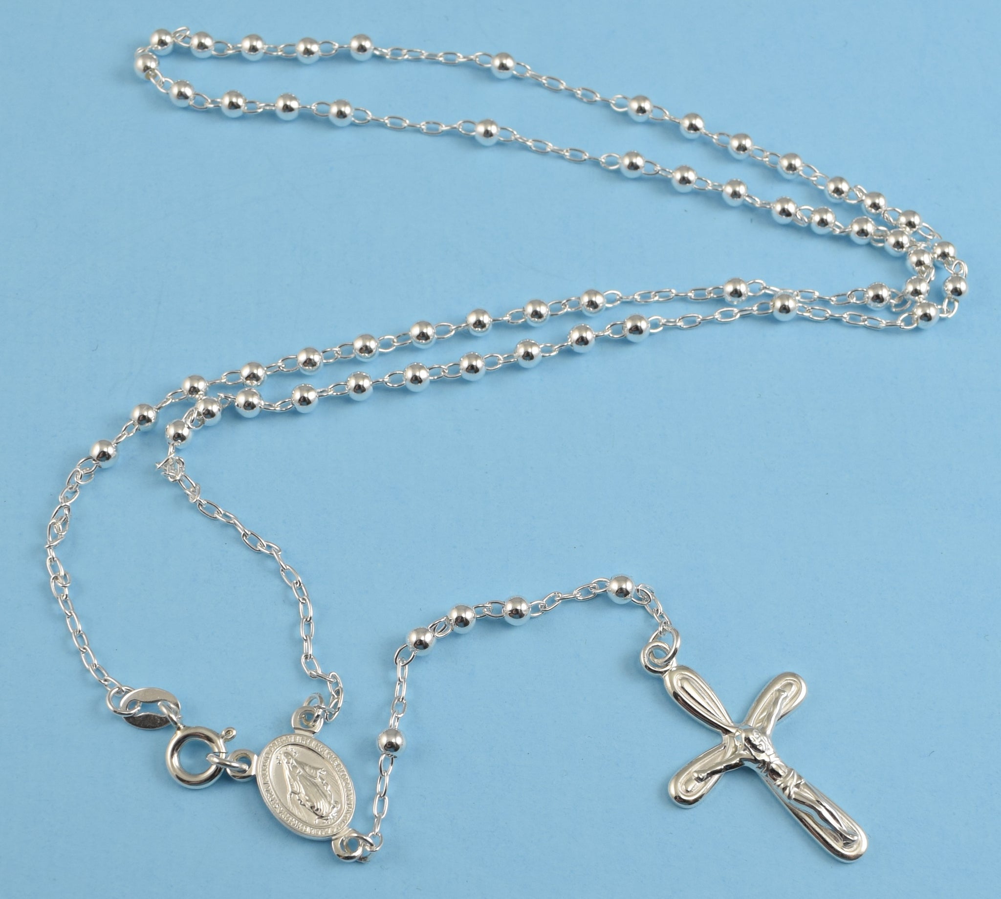 Rosary Sterling Silver Plain