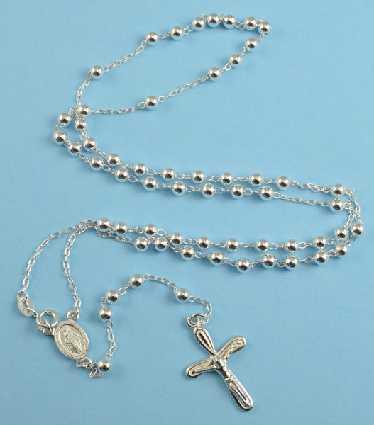 Rosary Sterling Silver Plain