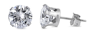 CZ Earrings Sterling Silver