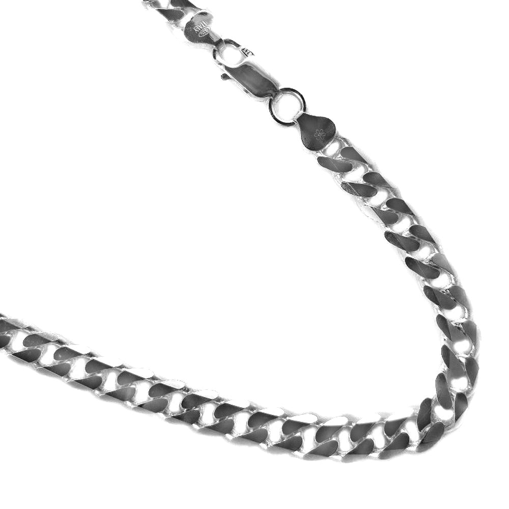Curb 8.5mm Sterling Silver Chain