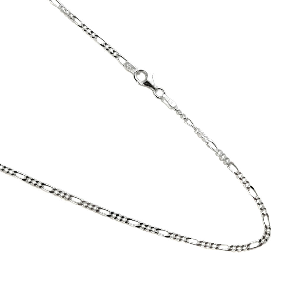 Figaro 2mm Sterling Silver Chain