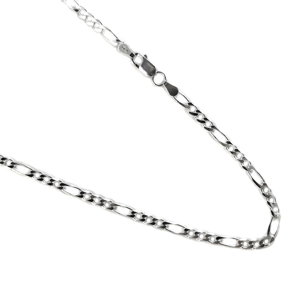 Figaro 3mm Sterling Silver Chain