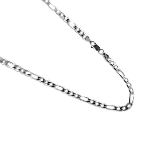 Figaro 4mm Sterling Silver Chain