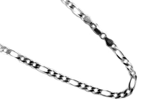 Figaro 5mm Sterling Silver Chain