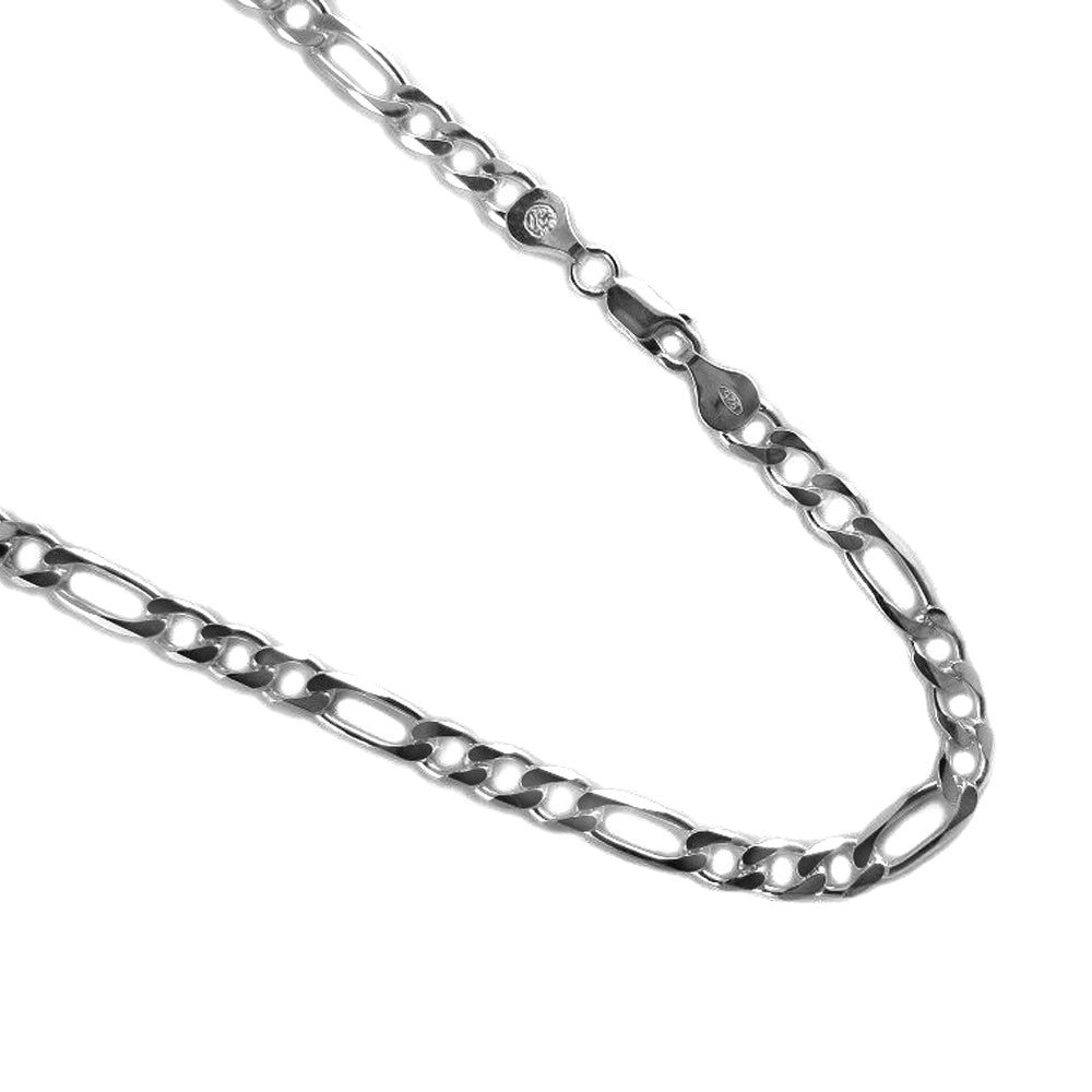 Figaro 6mm Sterling Silver Chain