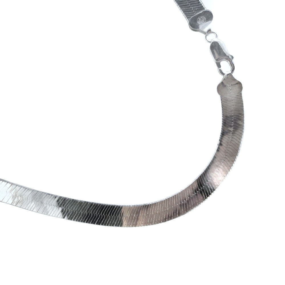 Herringbone 8.7mm Sterling Silver Chain