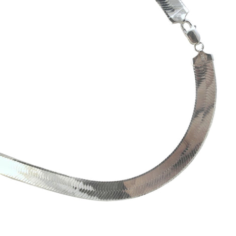 Herringbone 11.5mm Sterling Silver Chain