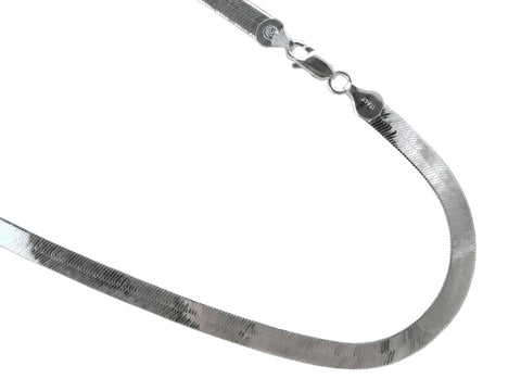 Herringbone 5.5mm Sterling Silver Chain